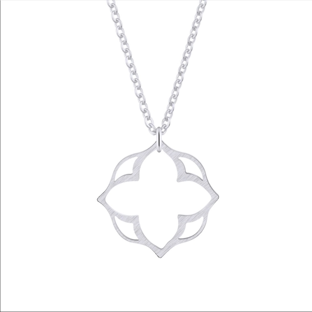 Beautiful Silver Plated Mandala Necklace